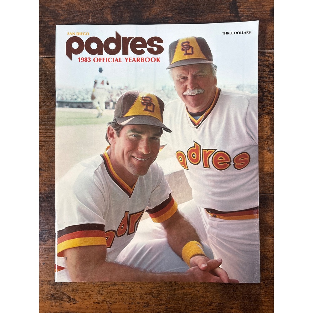 Vintage 1983 San Diego Padres Official Yearbook Steve Garvey Dick Williams MLB